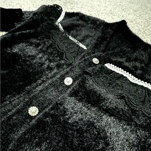 Beautiful & Stunning Jacket Details with Lace and Pearl